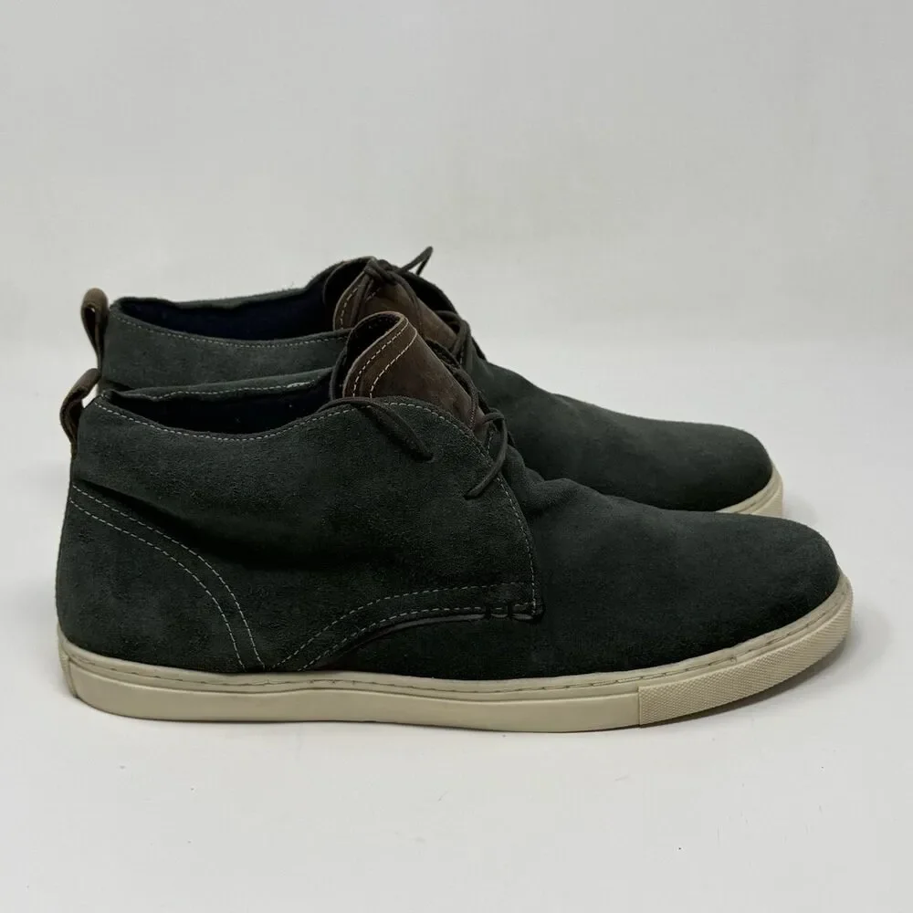 Crevo Bader Chukka Boots Mens 10 Dark Gray Suede Lace Up Hipster City Preppy